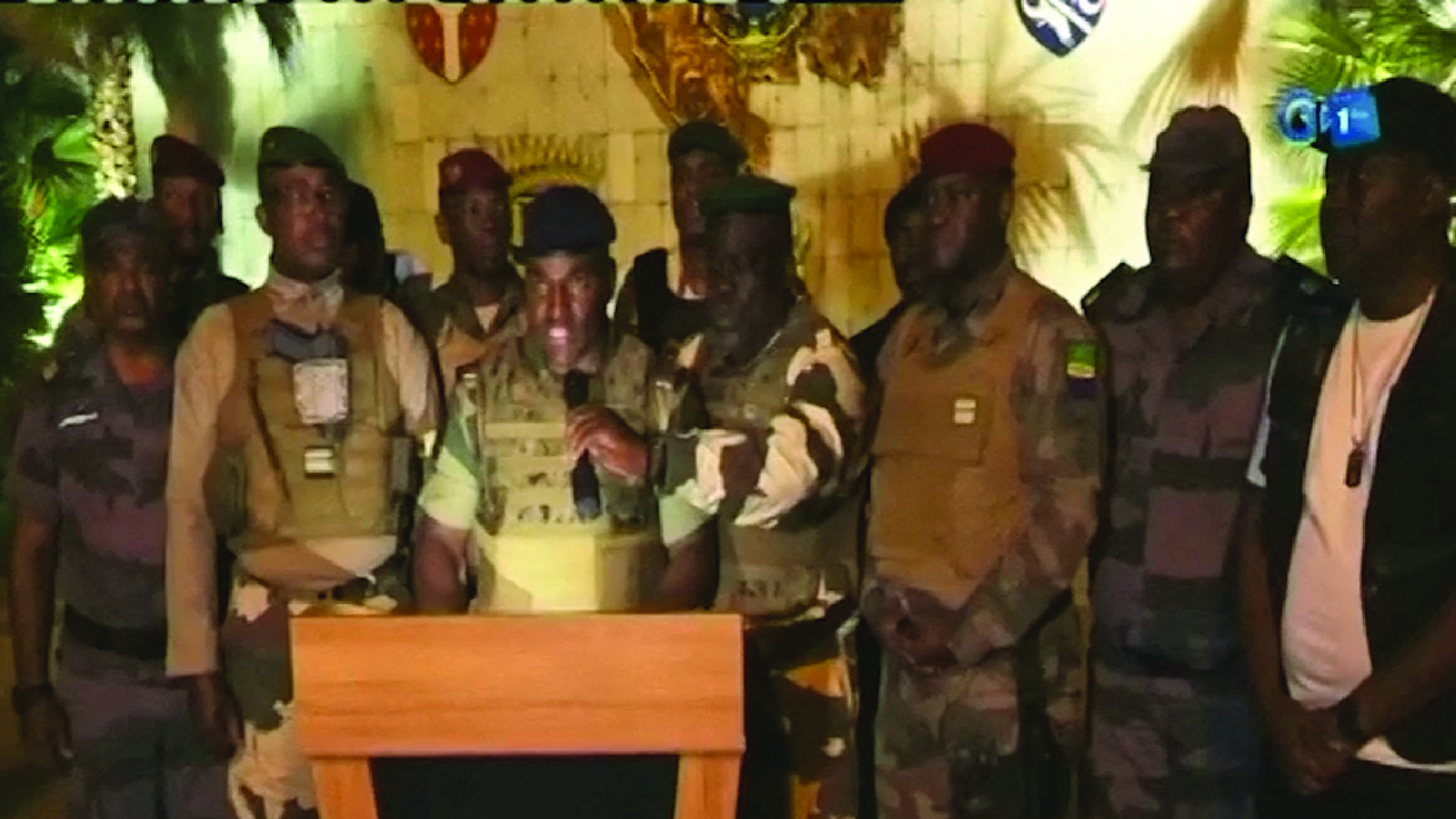 The Gabonese military announced on television that they had seized power in Gabon on August 30, 2023.