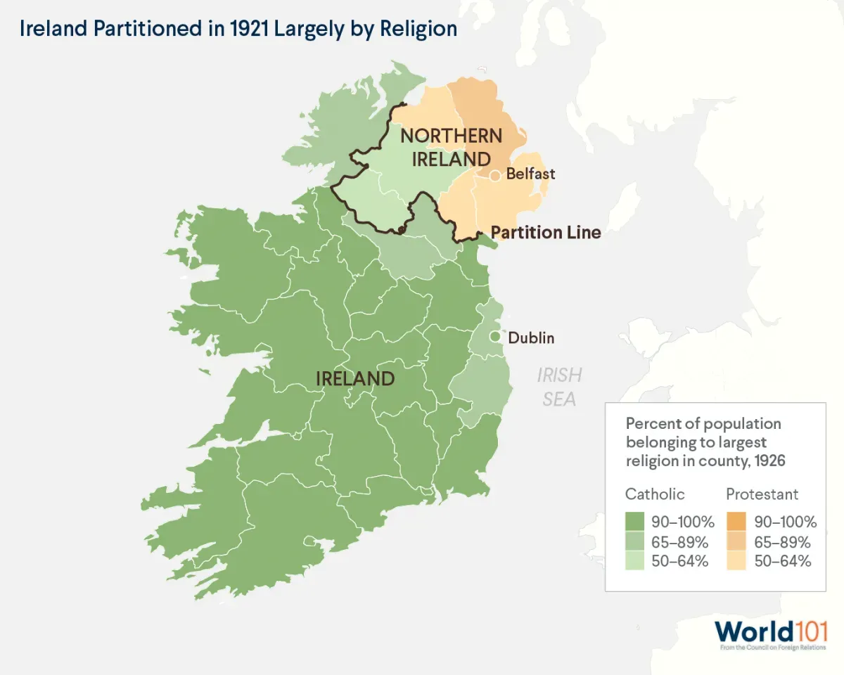 Understanding Northern Ireland S Troubles CFR Education   CONV CF T2 1926 Ireland Religion .webp