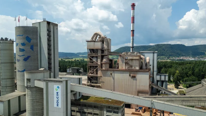 Cement plant in Wurenlingen, Switzerland