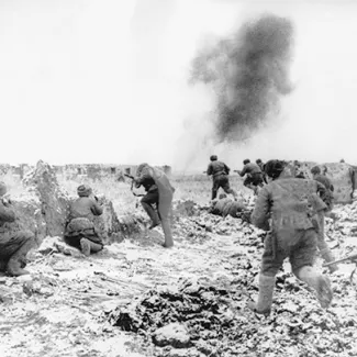 A scene from the Battle of Stalingrad.