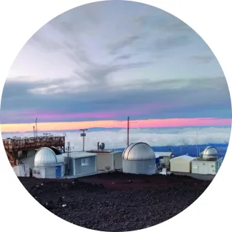 The Mauna Loa Observatory on the Big Island of Hawaii. 