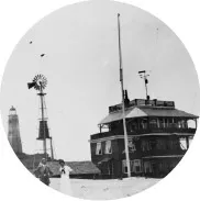 A weather station in Cape Henry, Virginia circa 1900.